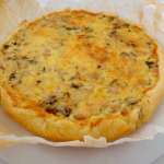 Quiche haricots blancs, maquereaux, coriandre