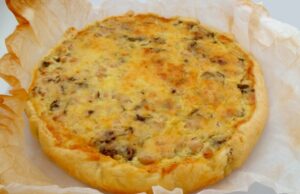 Quiche haricots blancs, maquereaux, coriandre