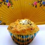 Muffins feta, tomates, marjolaine