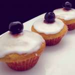 Muffins à la compote glacés au citron
