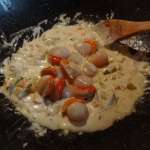 Noix de pétoncles sauce crème 10