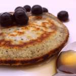 Pancakes au sésame noir