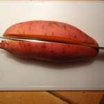 Patate douce farcie aux champignons 1