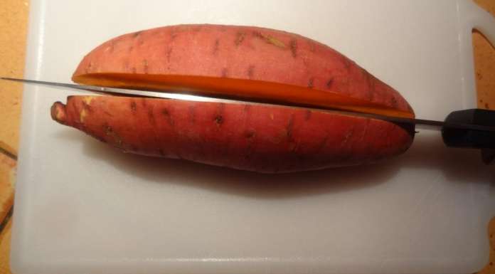 Patate douce farcie aux champignons 1