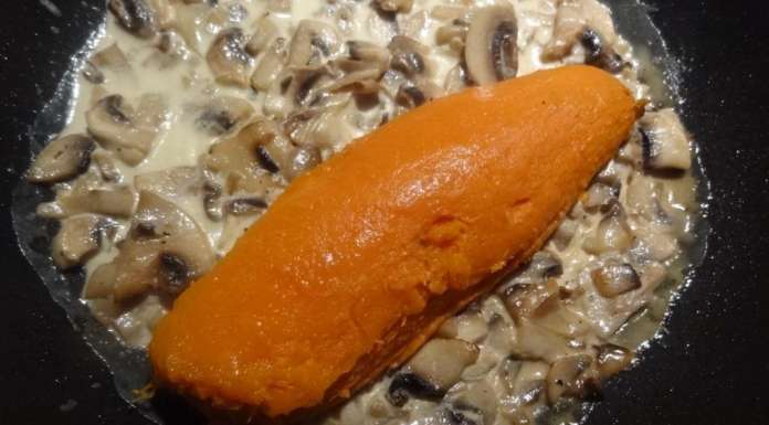 Patate douce farcie aux champignons 10