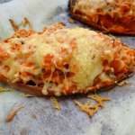 Patate douce farcie aux champignons