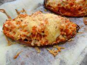 Patate douce farcie aux champignons