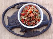 Taboulé boulgour, lentilles et raisins secs