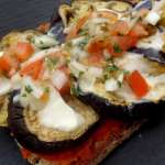 Tartines aux aubergines