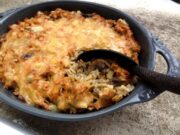 Gratin de crozets aux champignons