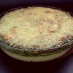 Gratin de semoule aux épinards