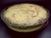 Gratin de semoule aux épinards