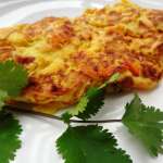 Omelette coleslaw