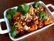 Ragoût de patates douces, haricots rouges, cacahuètes (Afrique du sud)