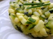 Tartare de courgette à la pomme