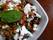 Ensalada de frijoles rojos con salsa Chimichurri (Argentine)