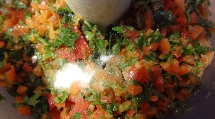 Ensalada de frijoles rojos con salsa Chimichurri 7