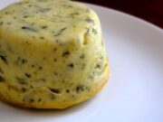Flan de fromage frais aux herbes