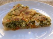 Tarte aux épinards, brebis et tomate