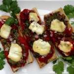 Croustades à la coriandre et chavignol 0