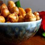 Pois chiches et noisettes caramélisés au paprika fumé
