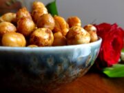 Pois chiches et noisettes caramélisés au paprika fumé
