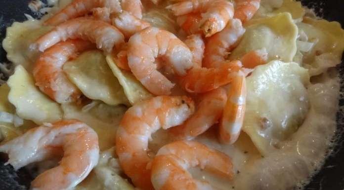Raviolis sauce oignon et crevettes 10