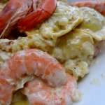 Raviolis sauce oignon et crevettes 11