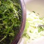 Salade de fraises, roquette et feta 7