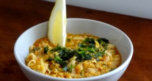 Lentilles corail aux pâtes – Tsebhi Birsen (Erythrée)