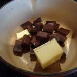 Coulant chocolat noir coeur de rocher 1