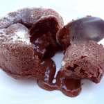 Coulant chocolat noir coeur de rocher