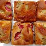 Gâteau à la rhubarbe et aux fraises façon tatin 0