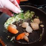 Manx Queenies and mashed peas with mint 12