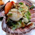 Manx Queenies and mashed peas with mint