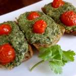 Tartines chaudes de mozzarela aux herbes 0