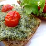 Tartines chaudes de mozzarela aux herbes