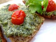 Tartines chaudes de mozzarella aux herbes