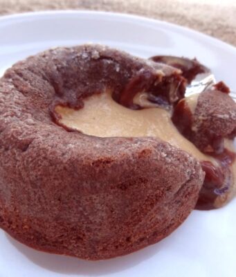 Coulant au chocolat cœur au beurre d’arachide