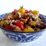 Salade de pain aux tomates et chèvre