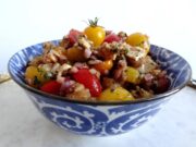 Salade de pain aux tomates et chèvre