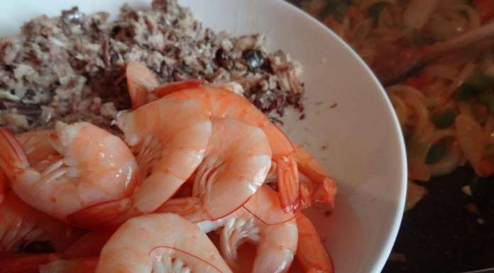 Aubergines au poisson et crevettes 12