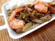 Aubergines au poisson et crevettes (Gabon)