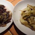 Aubergines au poisson et crevettes 3