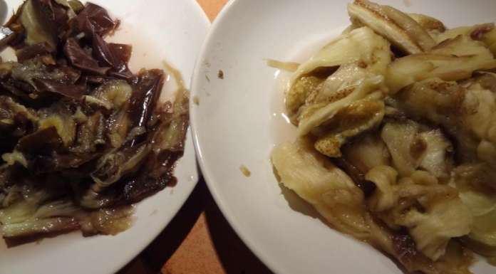 Aubergines au poisson et crevettes 3