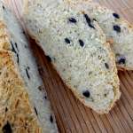 Pain aux olives, menthe, oignons