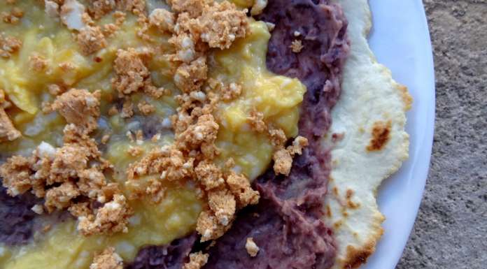 Tortillas de harina y frijoles refrito 20