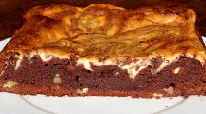 Brownie aux noix et cheesecake 0