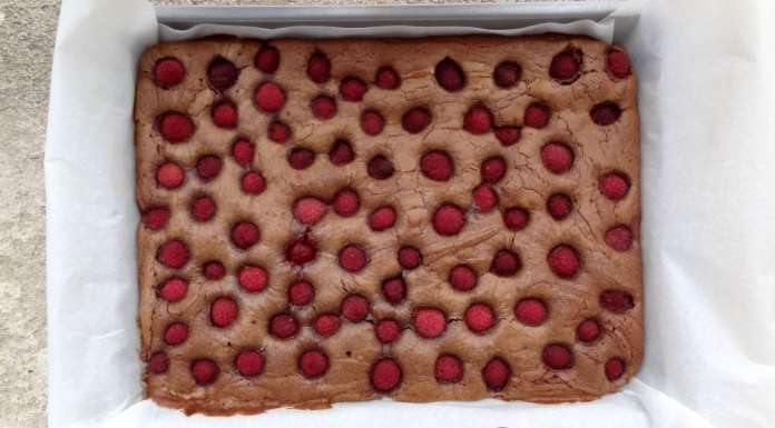 Brownies chocolat et framboises 0