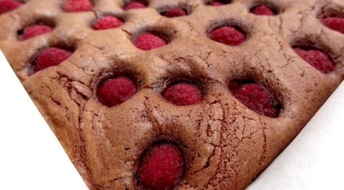 Brownies chocolat et framboises 7